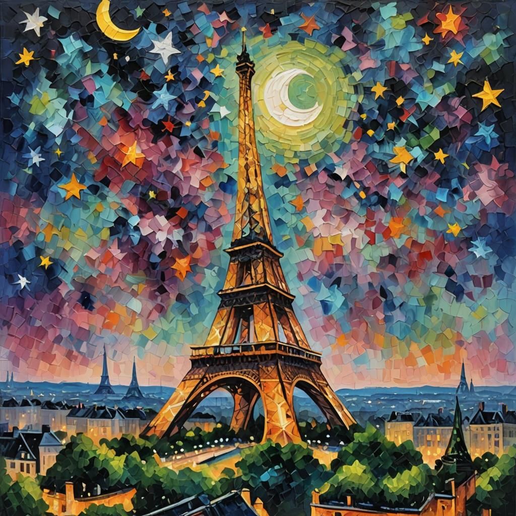 Paris , dans le nuit