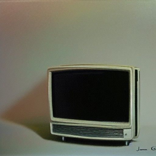 A broken TV