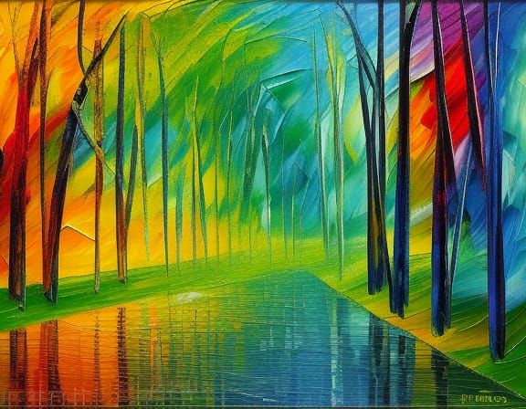A rainy colorful day