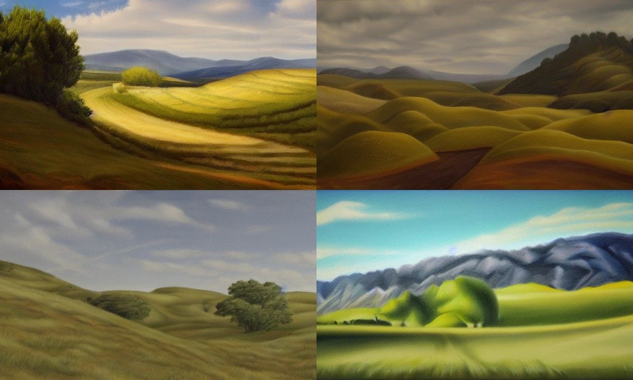 Landscape in the style of Hyperrealism