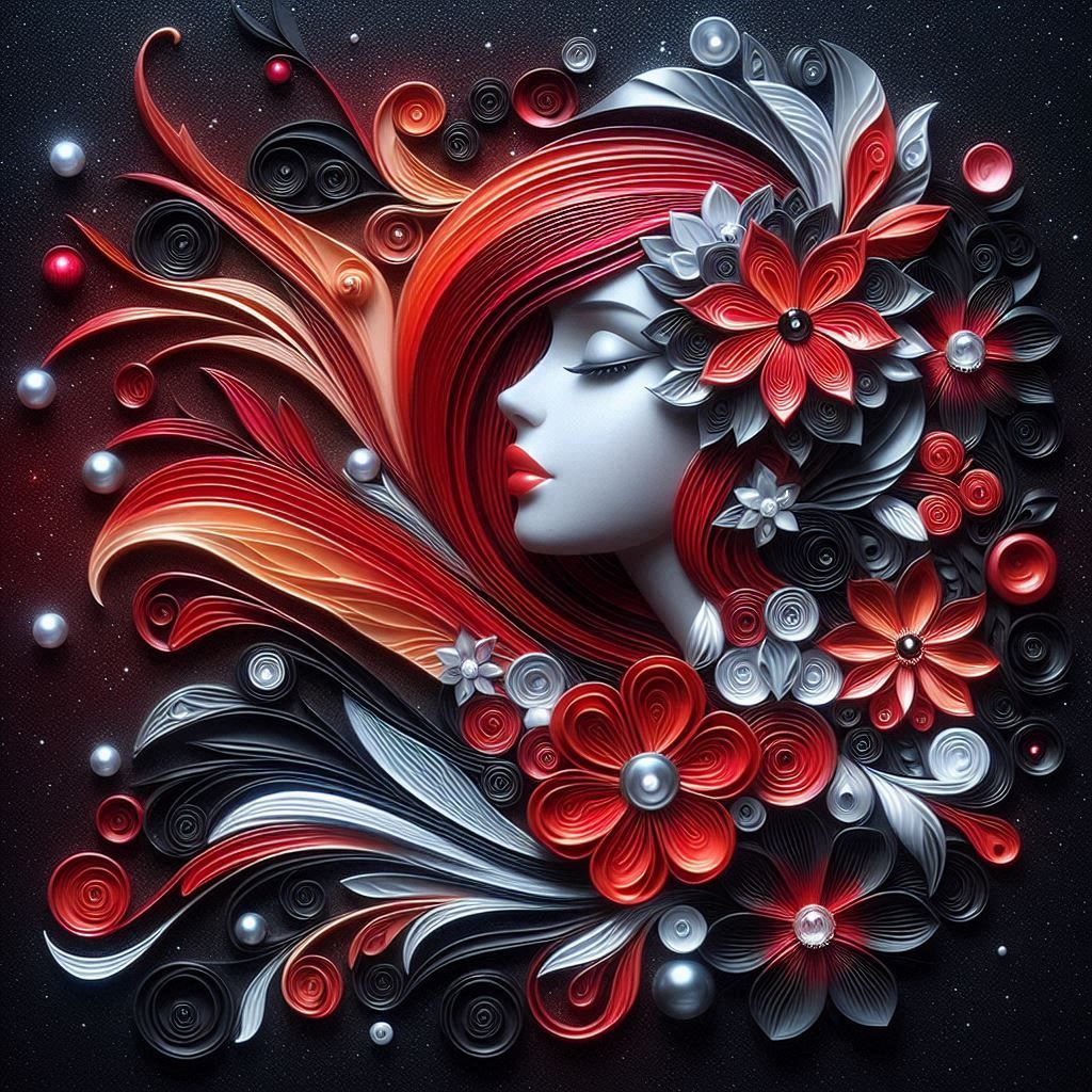 Petal Quilled Woman