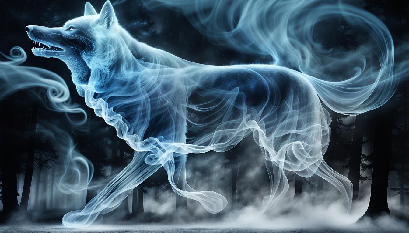 smoke wolf  by @Lyina
