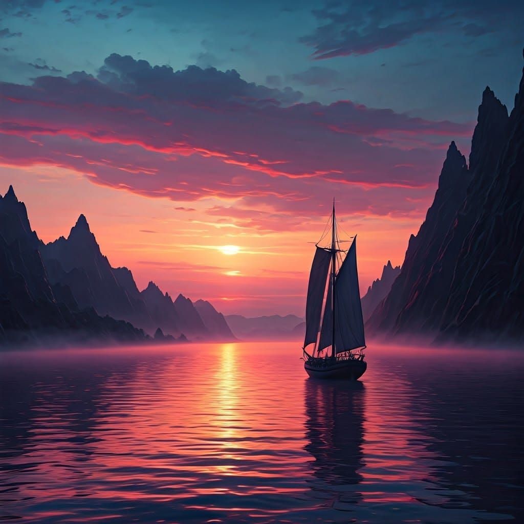 סירה שטה בנהר