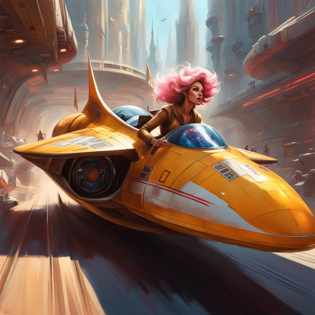 Futuristic drag race  by @Laevos