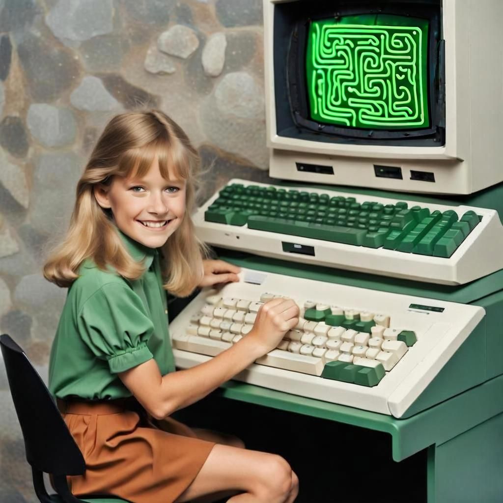 1986 me 8 playing boulderdash, i loved it. (Commadore 64 was my gaming pc setup)   by @Wanagiyata
