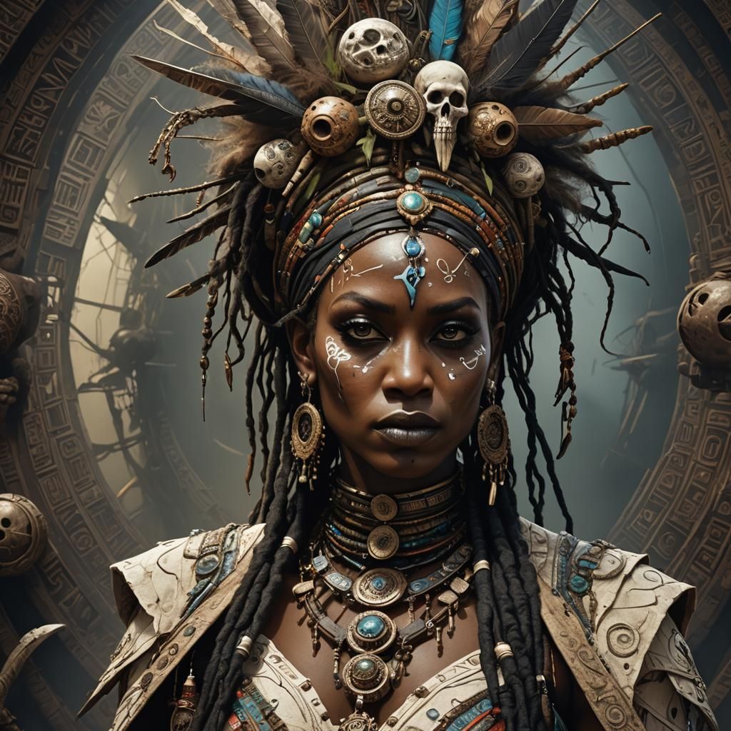 Voodoo Priestess - AI Generated Artwork - NightCafe Creator