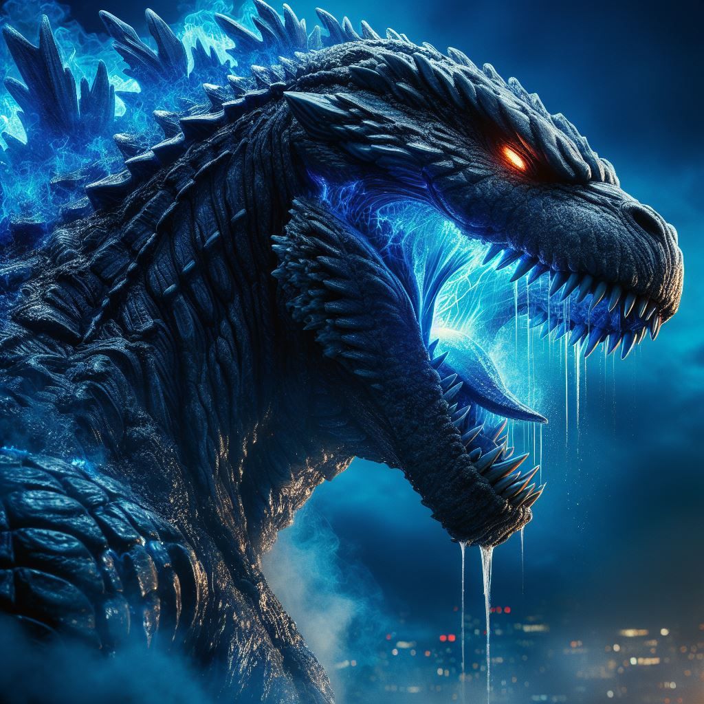 Godzilla is About To Blow - AI Generated Artwork - NightCafe Creator