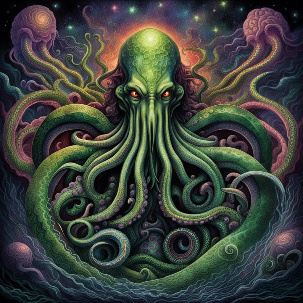 Cthulhu - AI Generated Artwork - NightCafe Creator