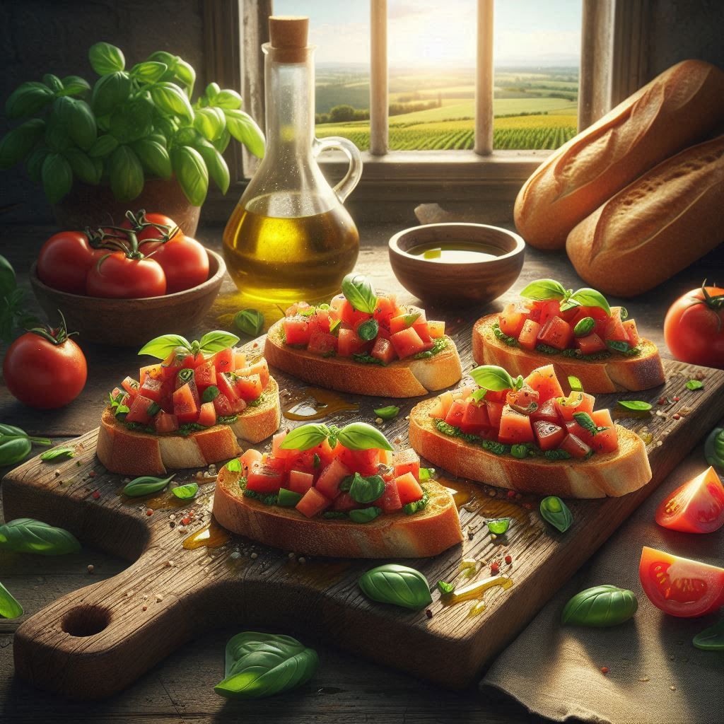 Tomato Basil Bruschetta
