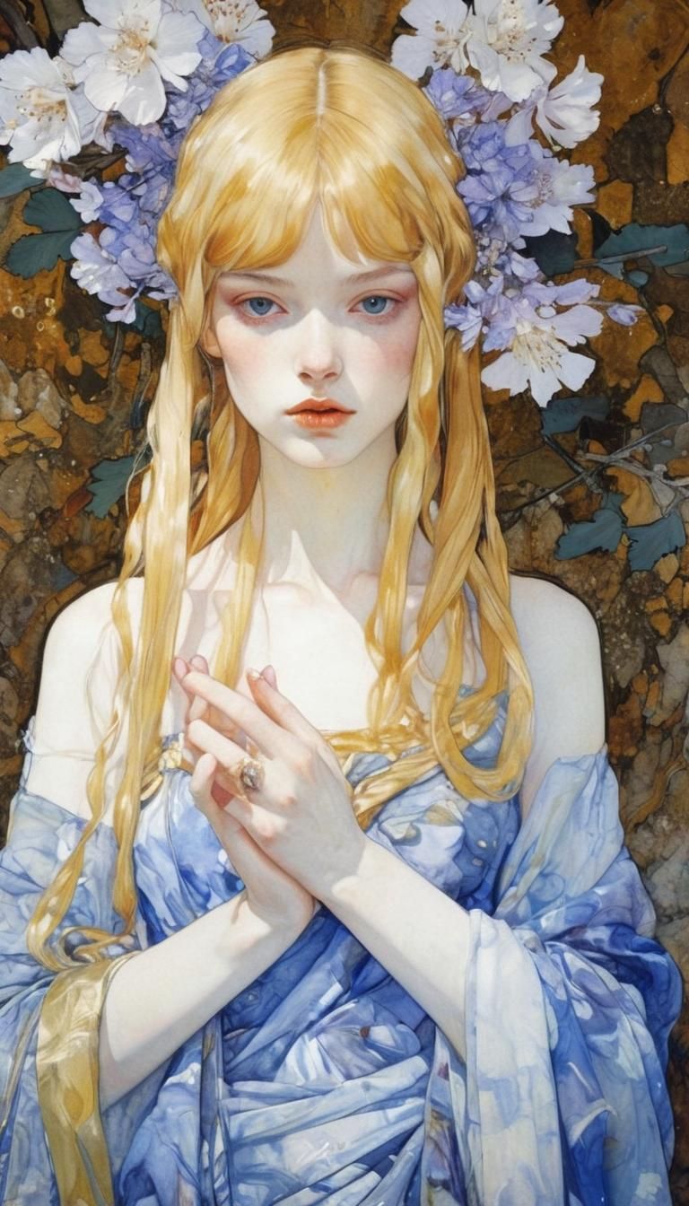 Enchanted Numenorian Princess Portrait in Editorial Style