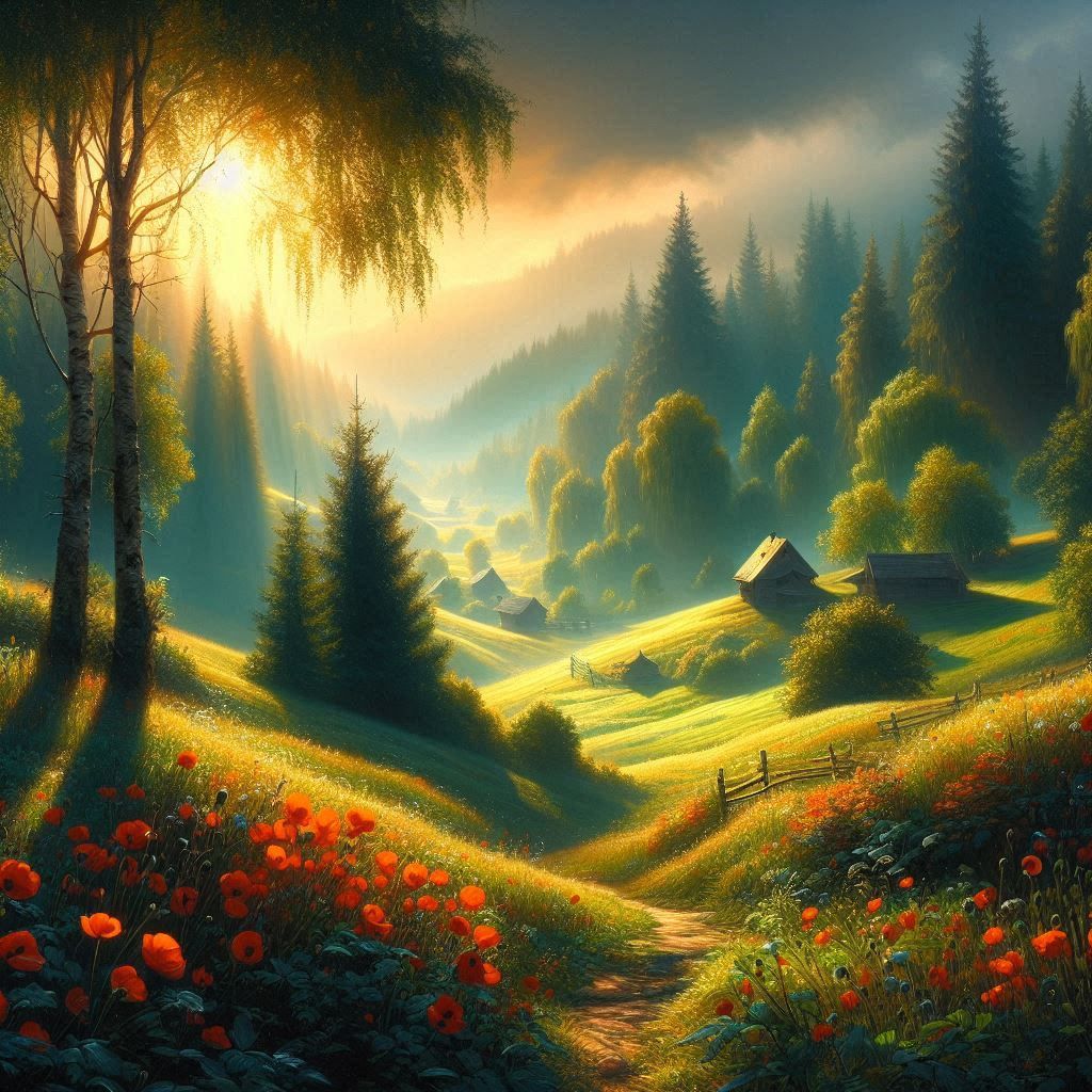 Paysage de printemps