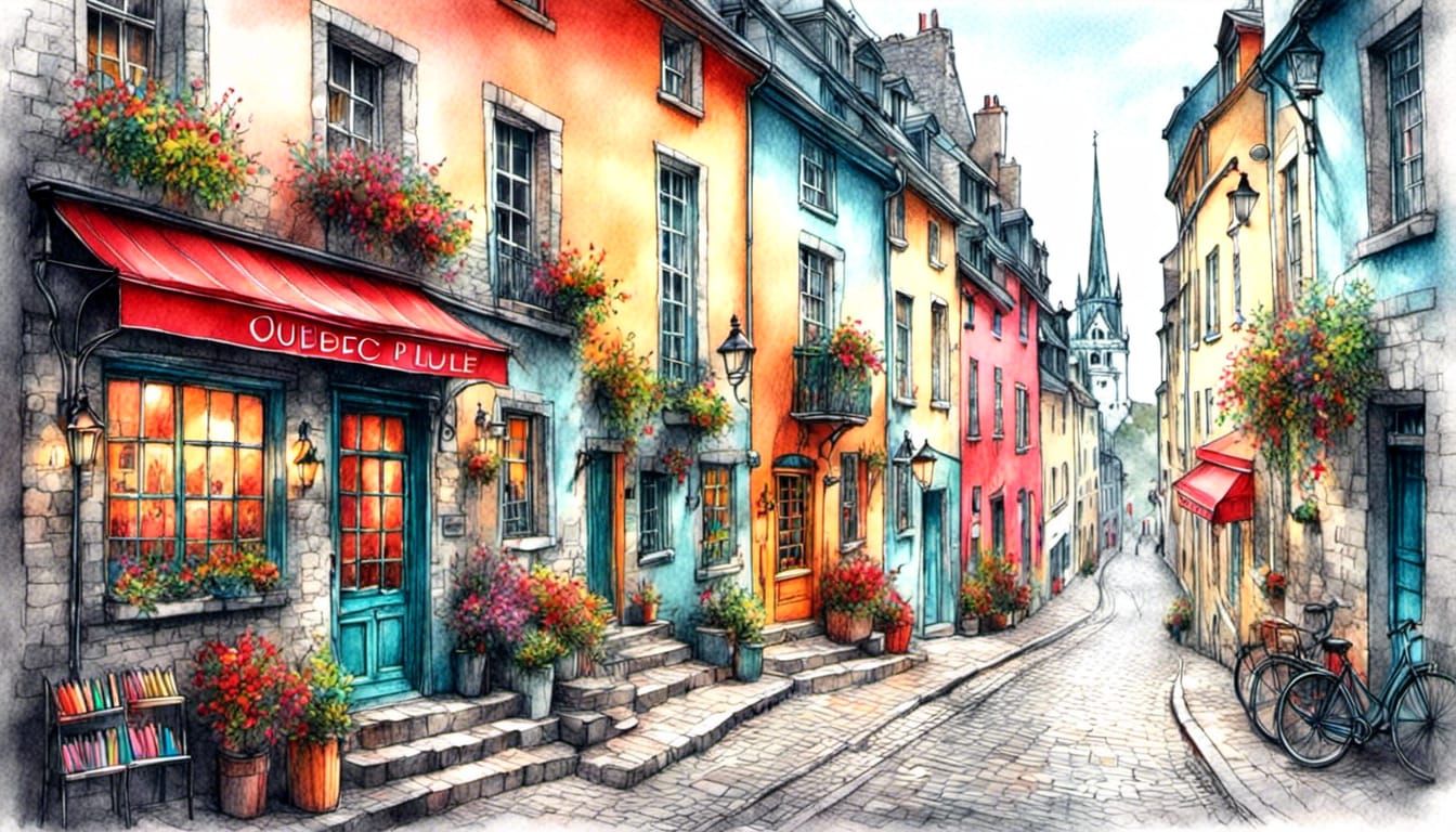 Downtown of an old city