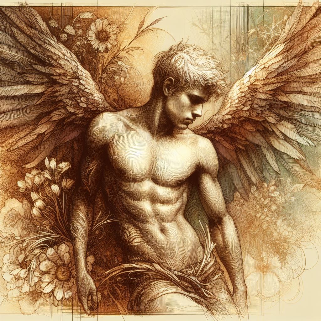 D3 Softly Sketched Angel