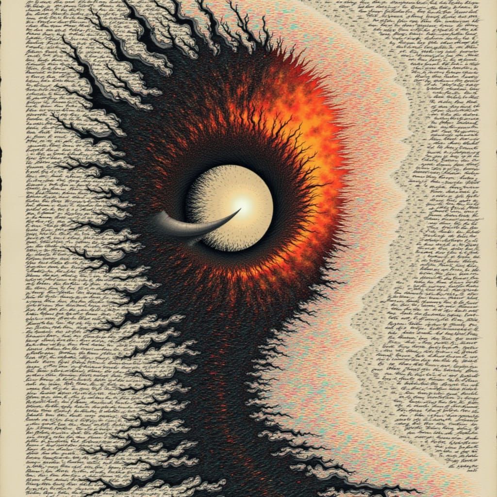 Abstract Glitch Collage