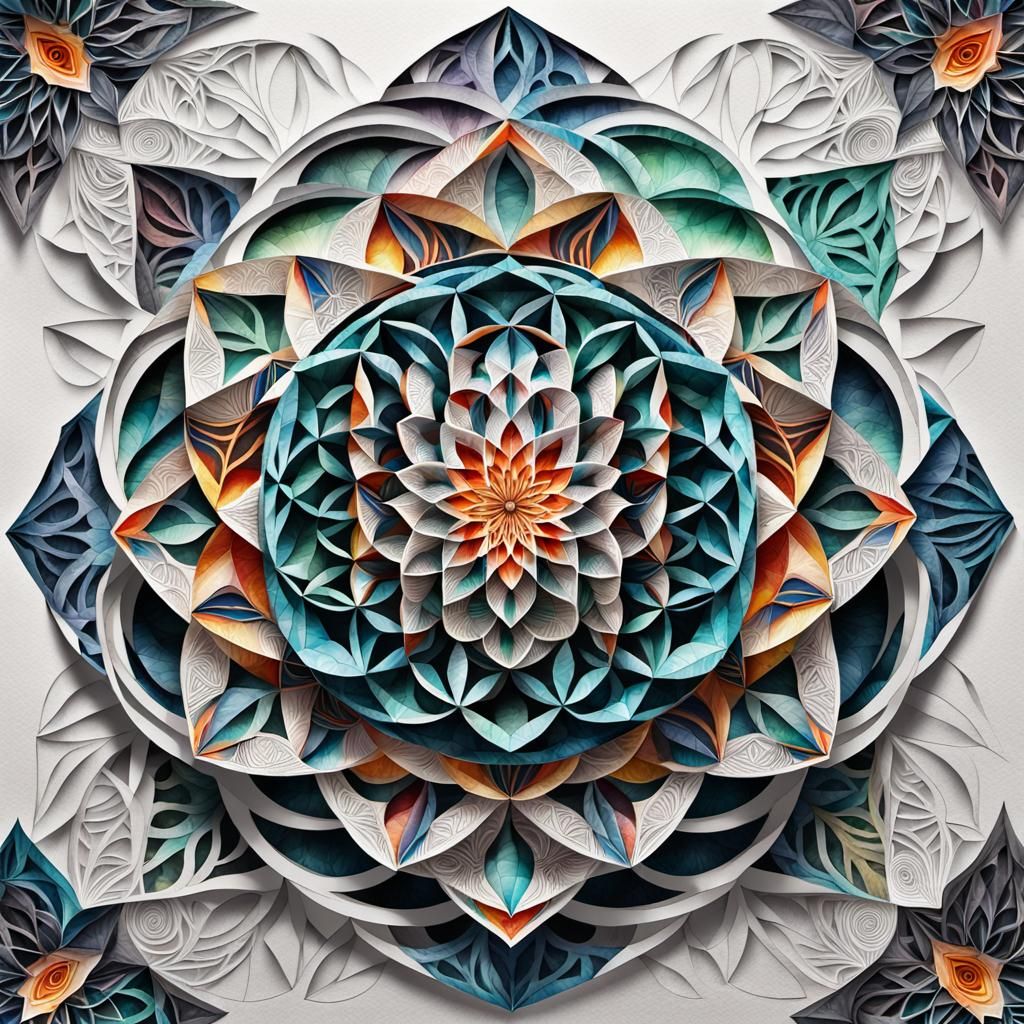 mandala flower of life   by @Sara