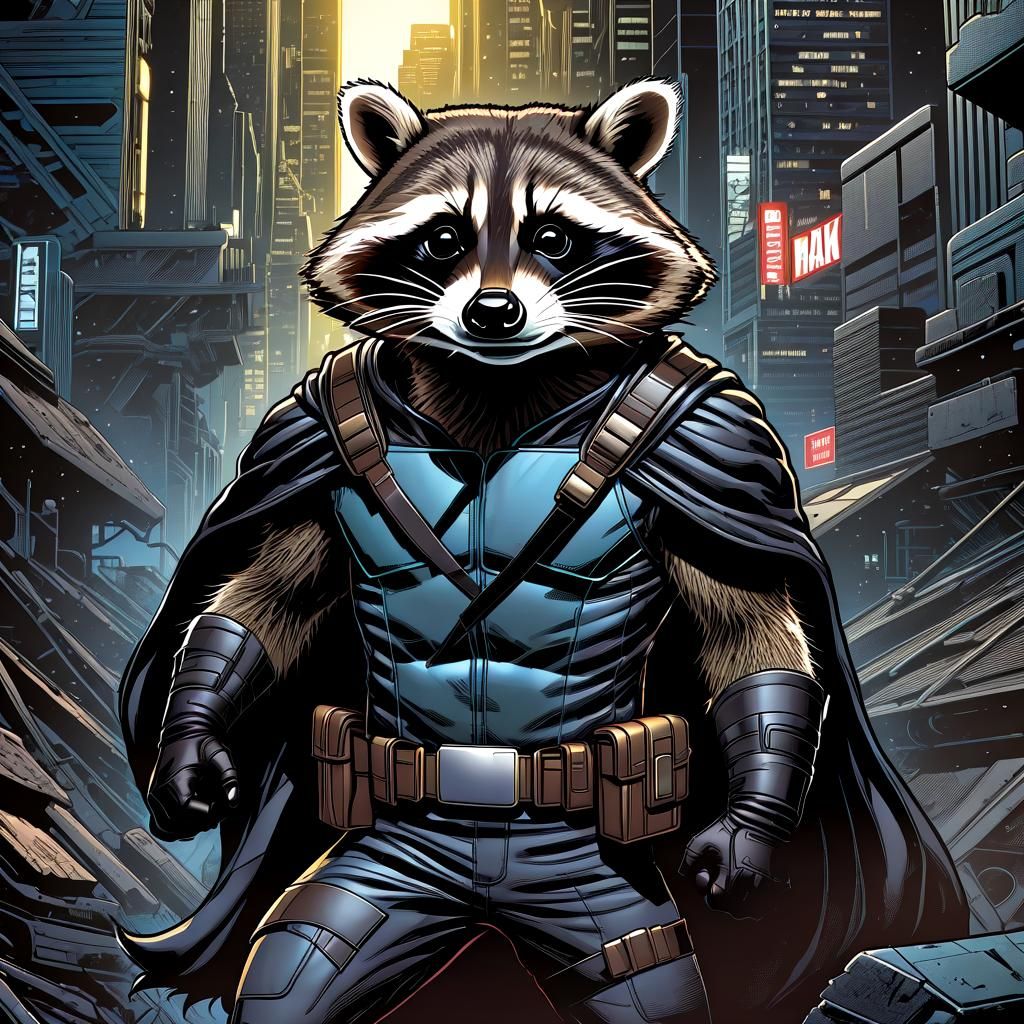 Rocky Raccoon. - AI Generated Artwork - NightCafe Creator