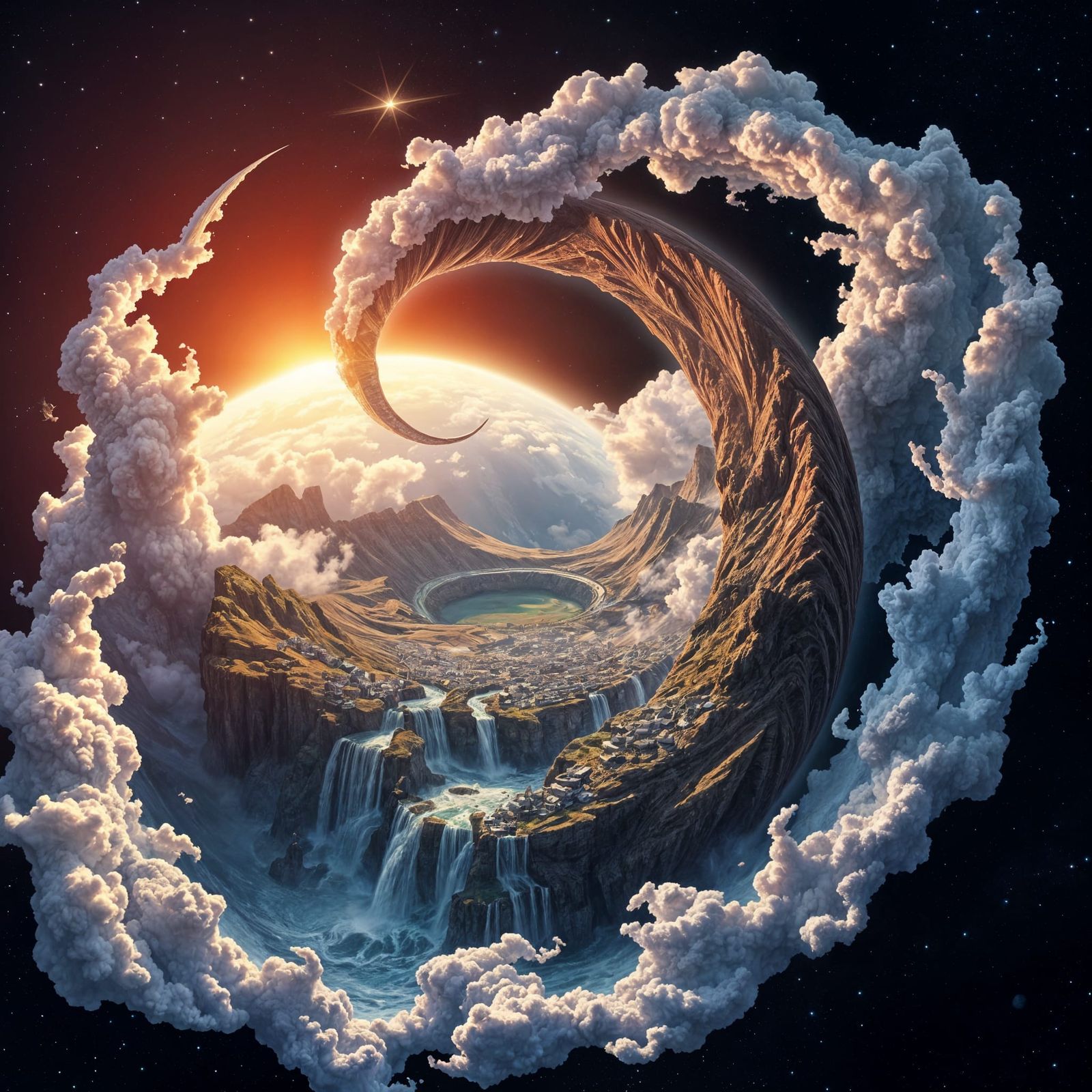 Moebius Spiral World  by @RandomlyGeneratedName