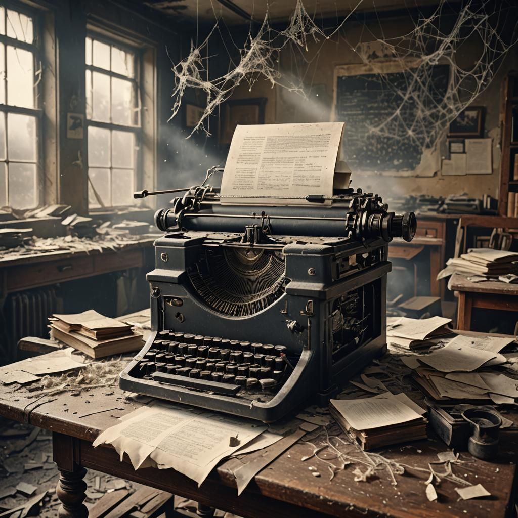 Abandoned Old typewriter   by @Moonshadow