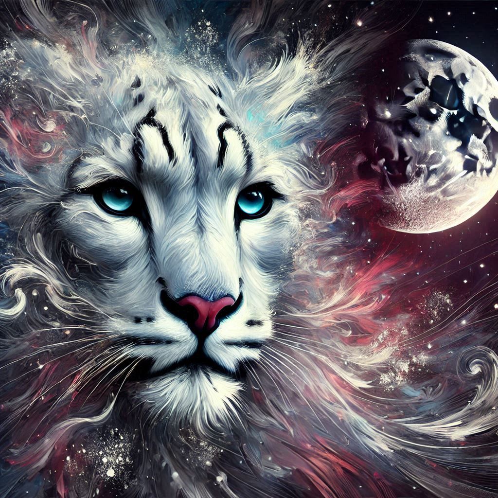 Watching the winter moon