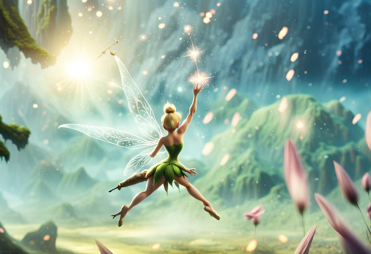Tinkerbell the fairy pooting from her bum fairy dust Epic ci...