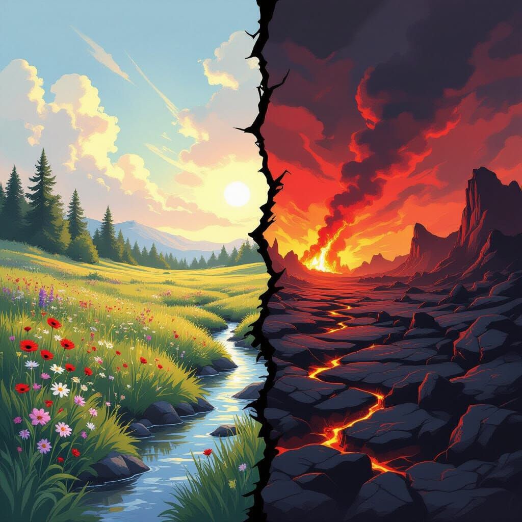 Not quite parallel worlds  by @Shebali