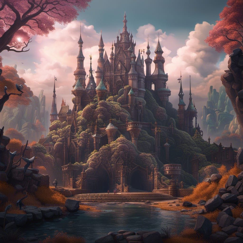Fantastical Matte Painting in Deep Color