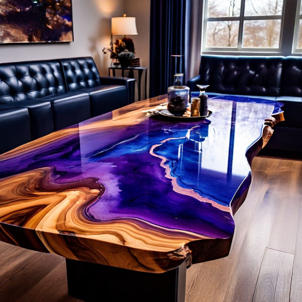 Oddball project extras resin and maple table