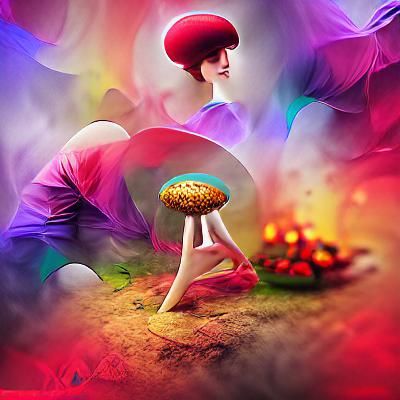 The Mushroom Of Life ambient colourful Behance HD beautiful ...