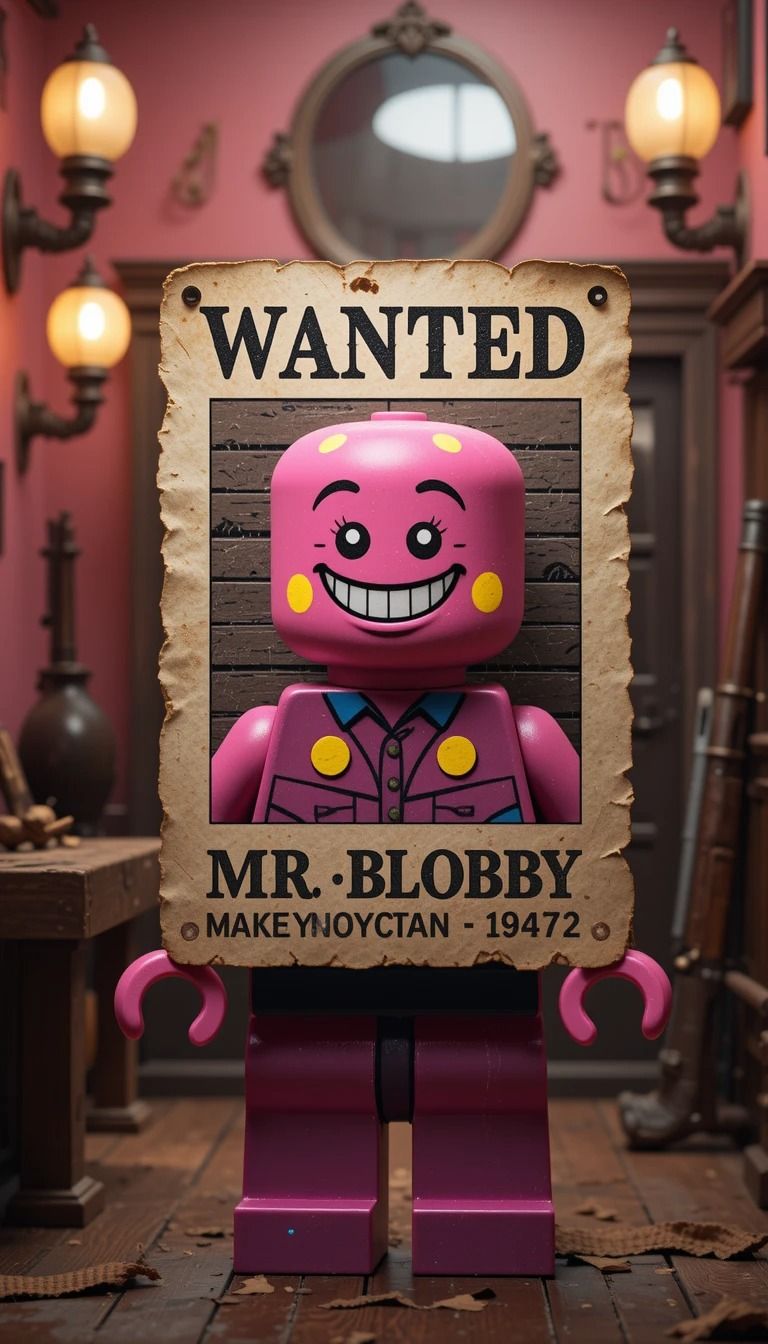 Mr blobby  by @Scribbles