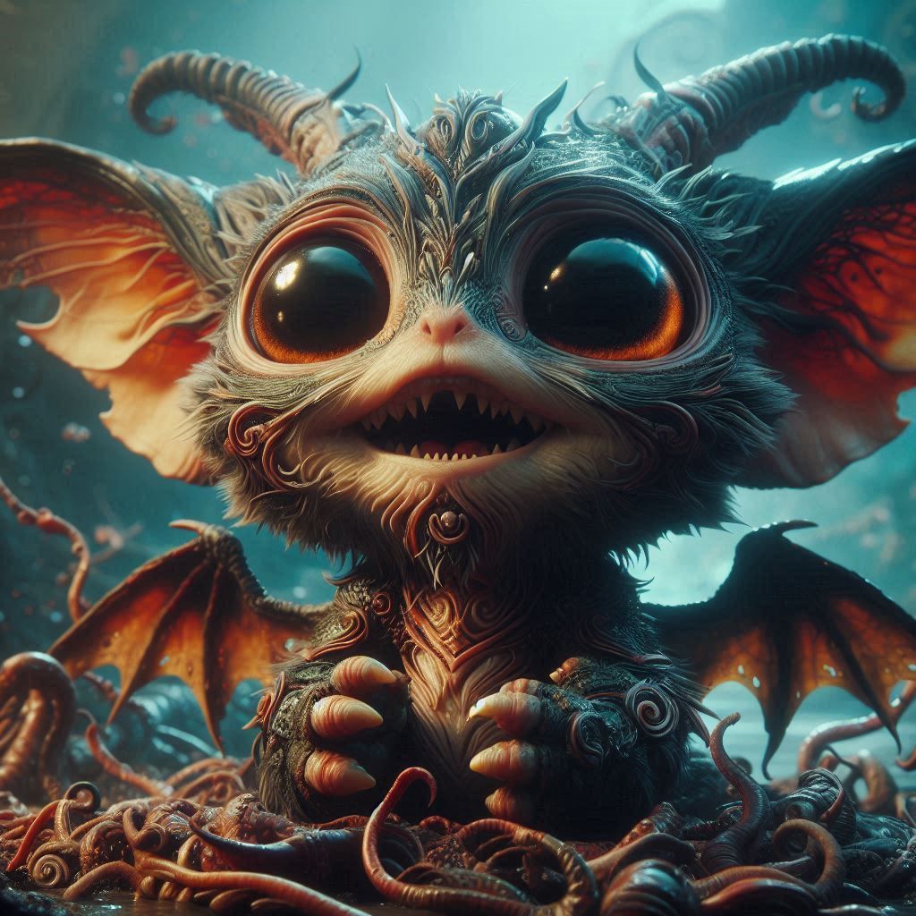 adorable fairy-tale fantasy creature portrait..