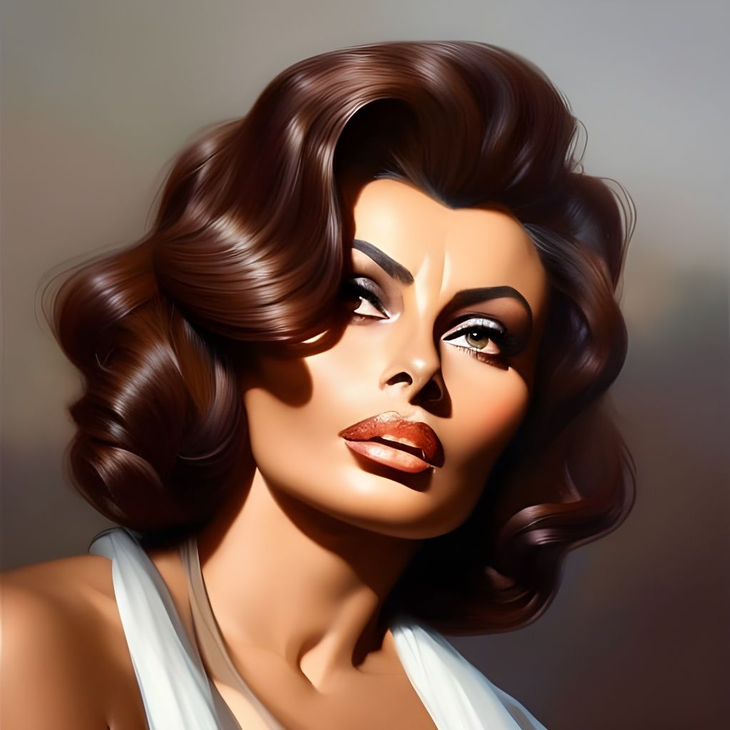 Sophia Loren - AI Generated Artwork - NightCafe Creator