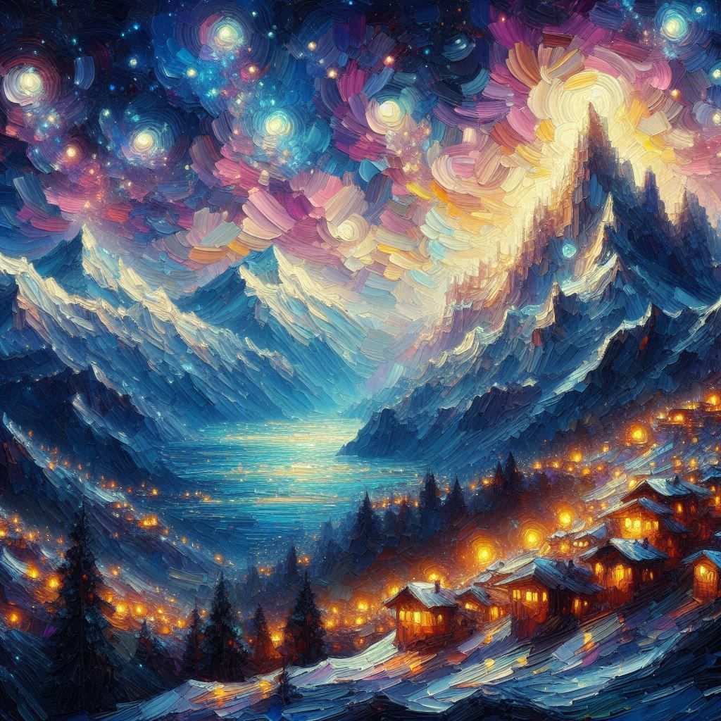 "Beautiful Mountainside Village"