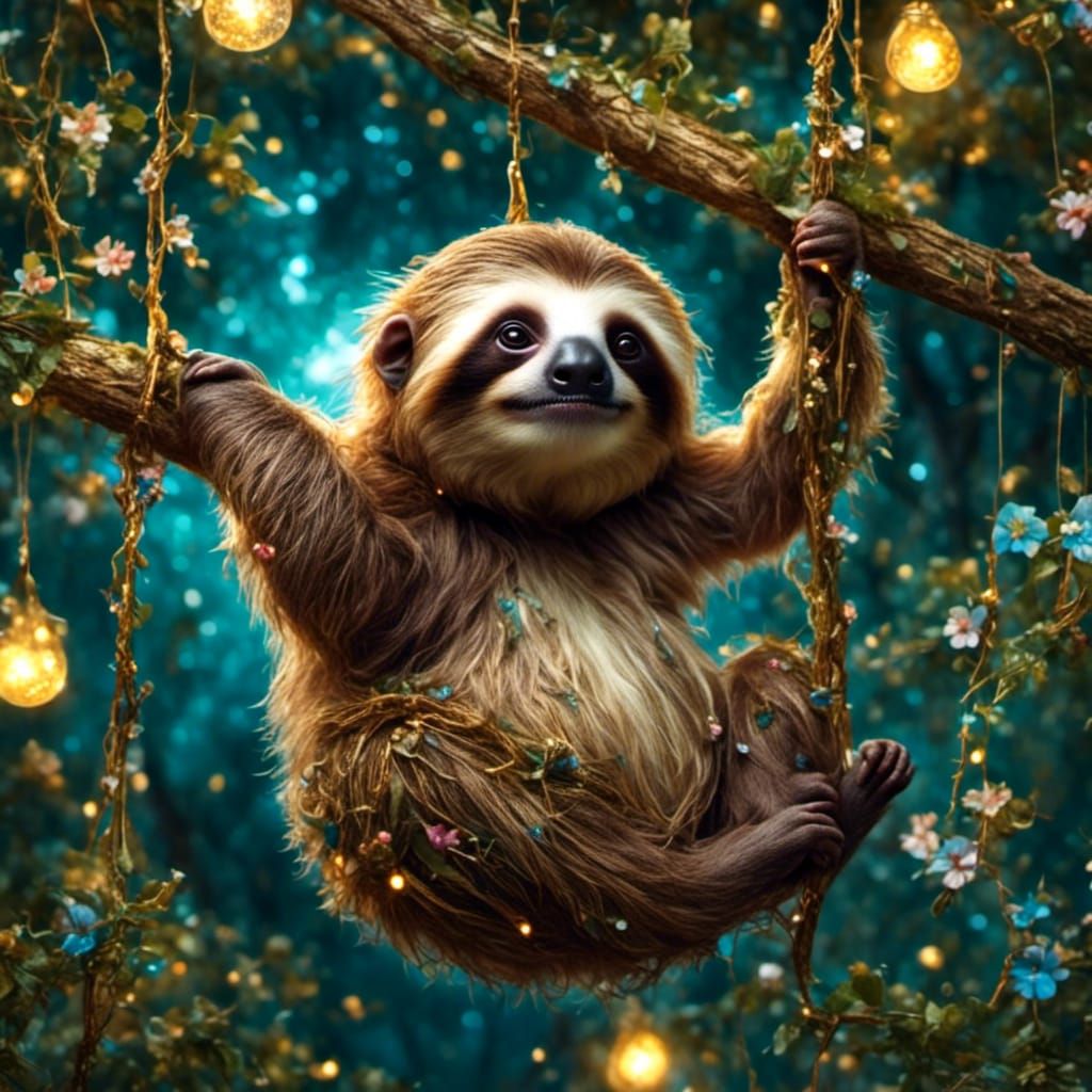 Sunbeam Sloth  by @River