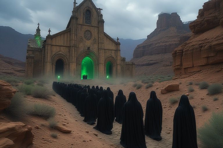 como brujos en las misas negras