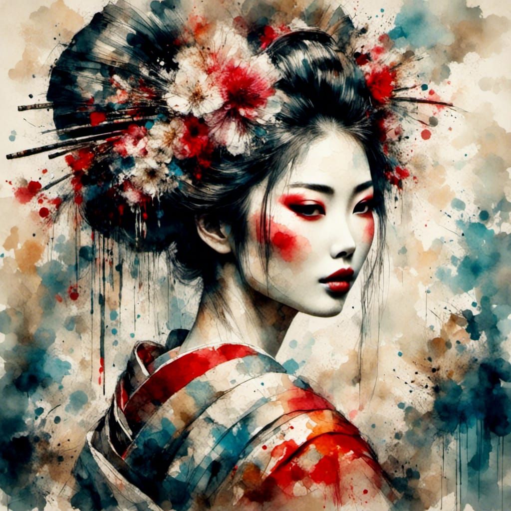<lora:Beautiful Geisha:1.0> Lora training 