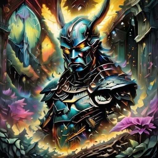 <lora:Blacklight:1.0> <lora:WarriorSD1:1.0> <lora:Comic book character:1.0> <lora:Faefortas:1.0> Blue and yellow witch, with potions, candle...