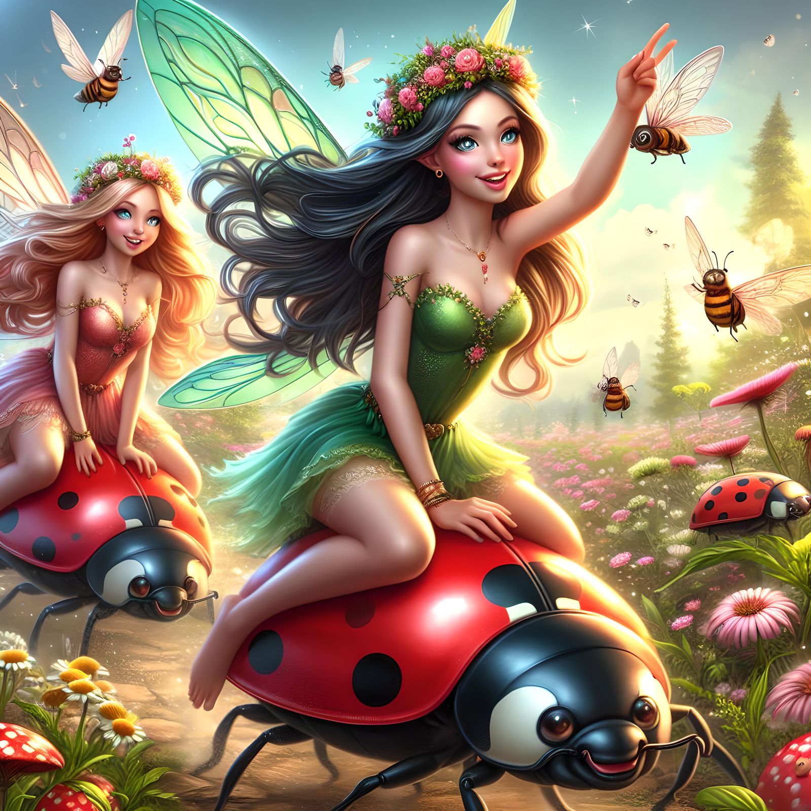 Fairies Having Fun