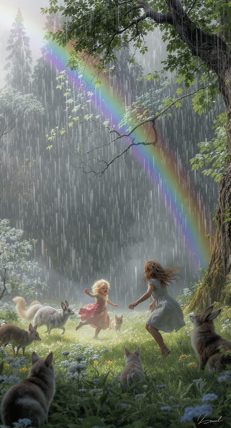 Frolicking in the rain  by @Lilithmoon79 