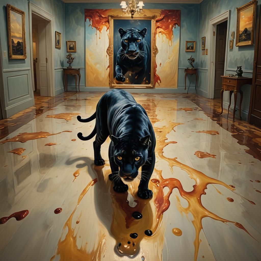 Horror terrifying black cat blood 