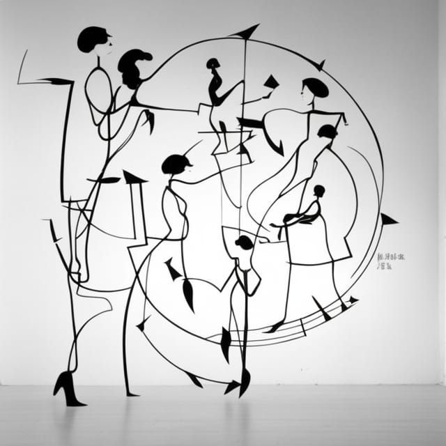 graphic score, graphic notation, figuration libre, Zorn danc...