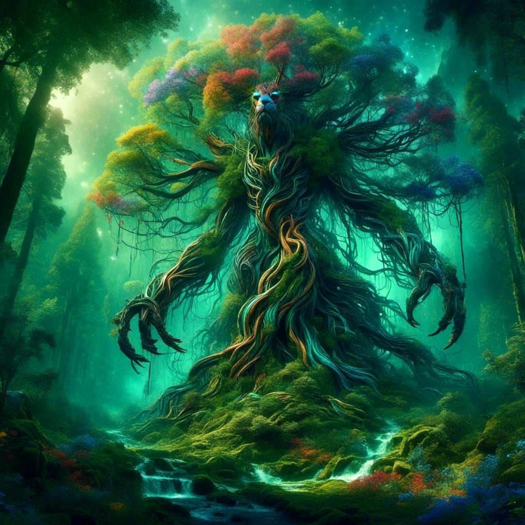 <lora:Arbor Vitae:1.0>  Cosmic_tiger_In_the_jungle fantasy art, magic surrealism, magic realism, renaissance painting space cosmic colorful...