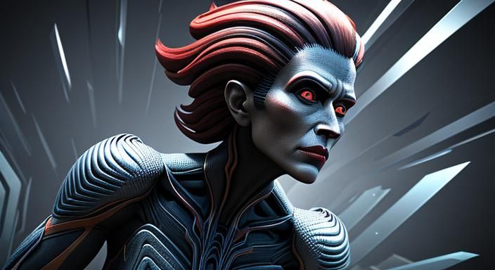 Unwoven Sigourney abstract 3D