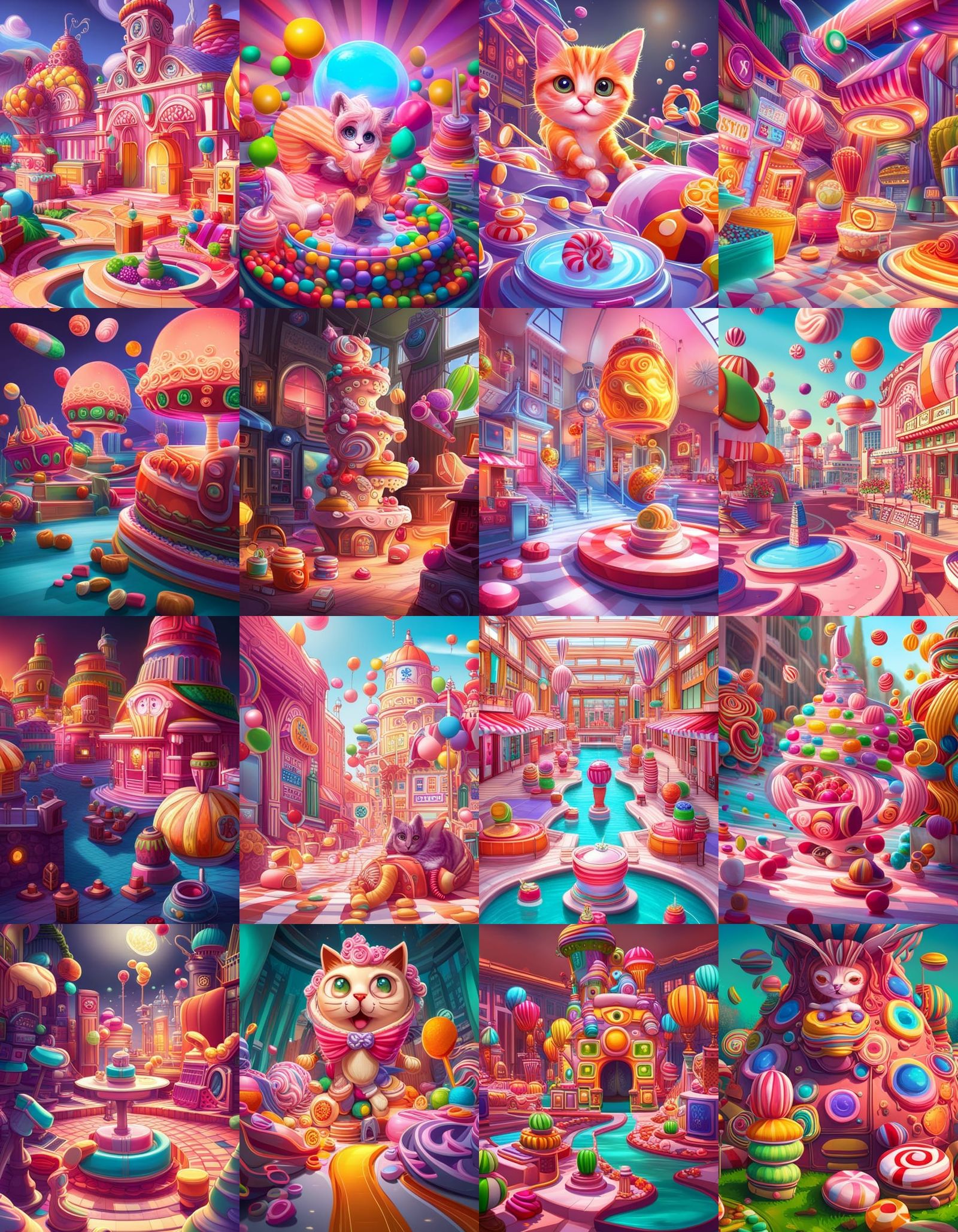 Candyland - Ai Generated Artwork - Nightcafe Creator