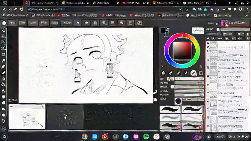 My art work demon slayer Tanjiro