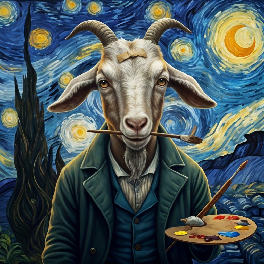 Vincent Van Goat  by @DHGreps