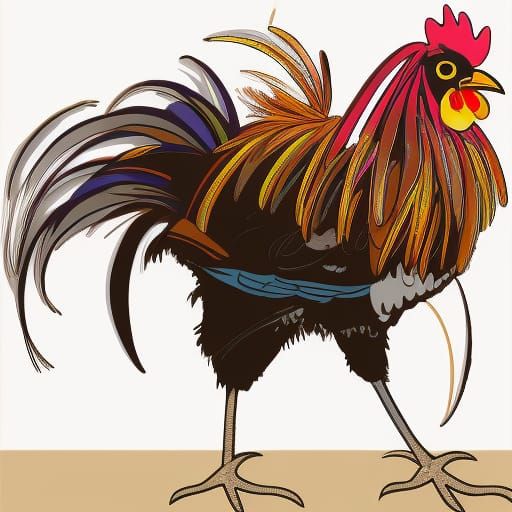 Rooster lawyer AI Generated Artwork NightCafe Creator