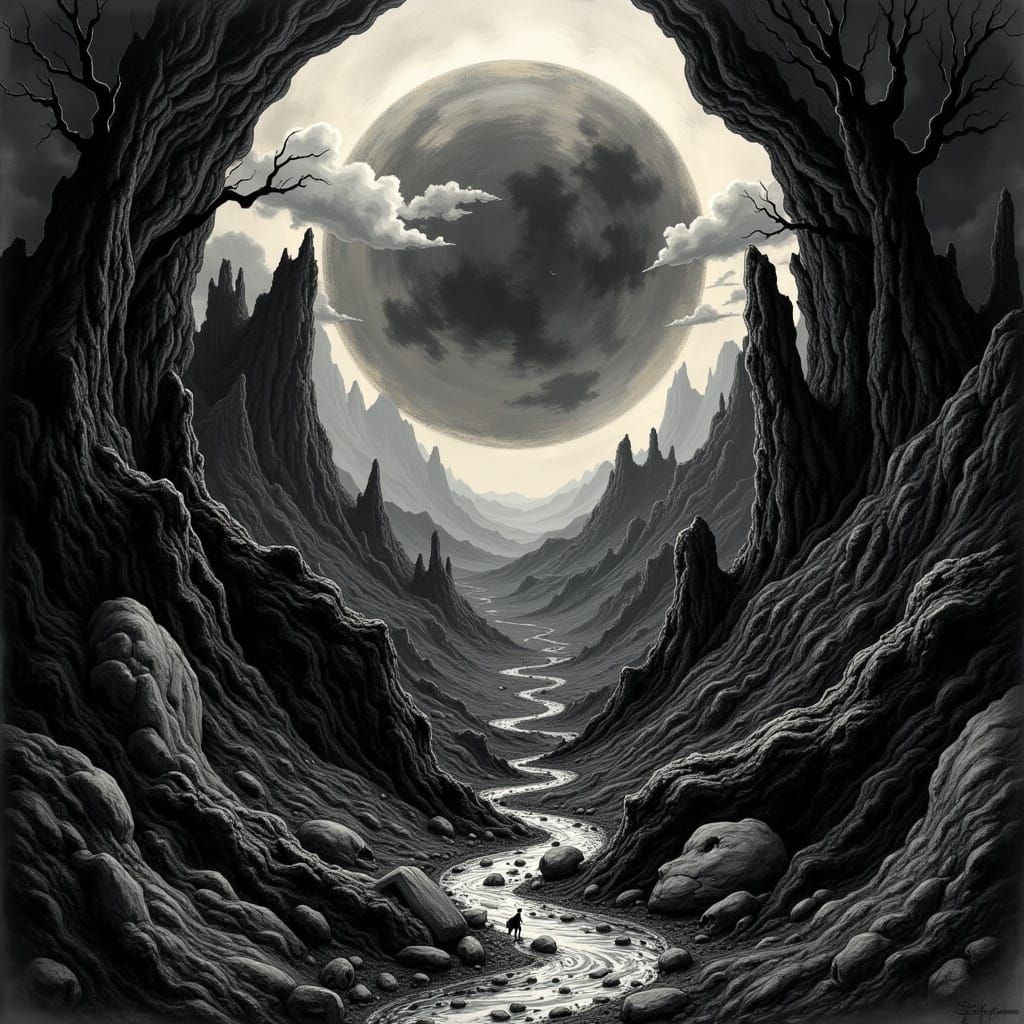 <lora:Noirscape Reverie:0.5> the huge logo for: "Noirscape Reverie" spanning the center.