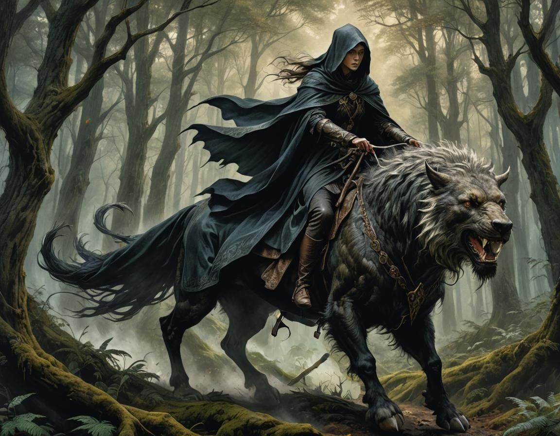 Rider in the woods  by @forge4ward