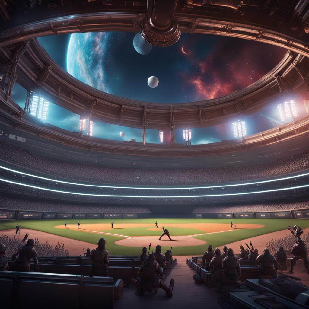 Intergalactic baseball game 