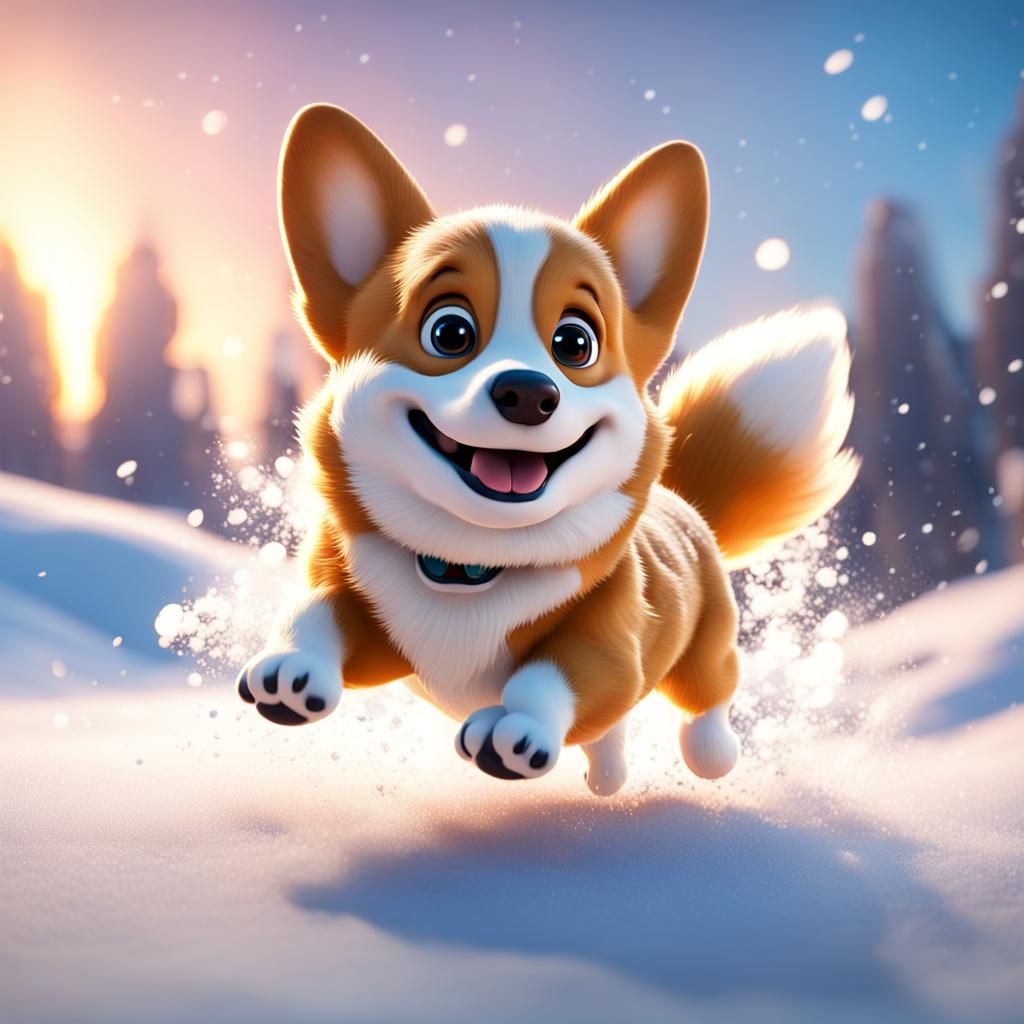 Watson In the Snow